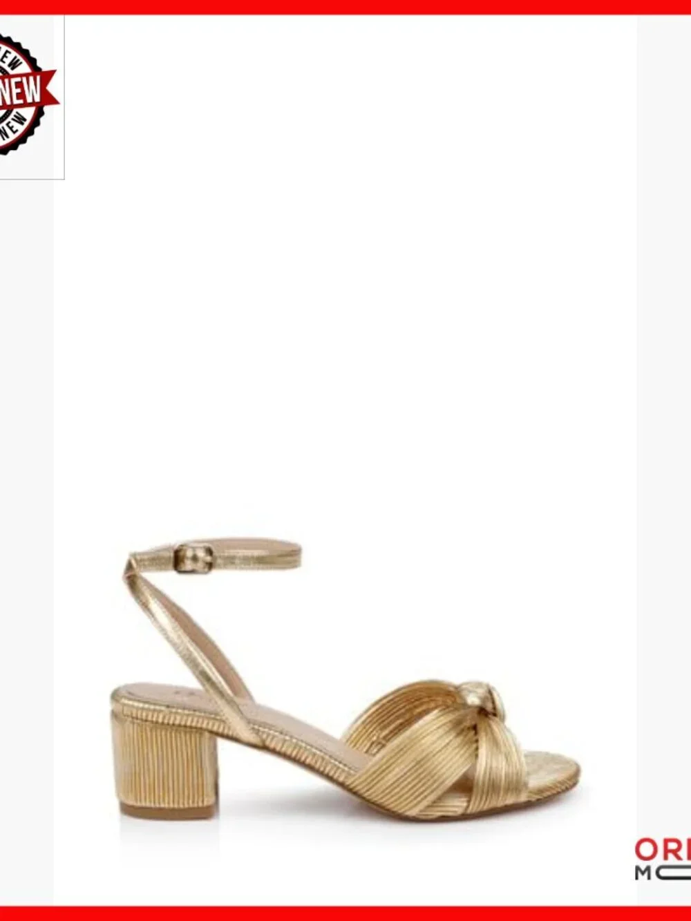 Low Block Heel Pleated Sandals Women's Dress Shoes